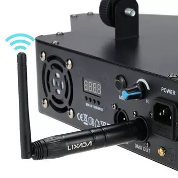 Lixada 2.4G ISM DMX512 беспроводной XLR передатчик приемник светодиодное освещение для сцены PAR вечеринка свет US Plug чёрный