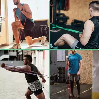 Lixada, 3 упаковки, вспомогательные ленты для подтягивания, набор эластичных лент для тренировок по пауэрлифтингу, упражнения на растяжку 3pcs