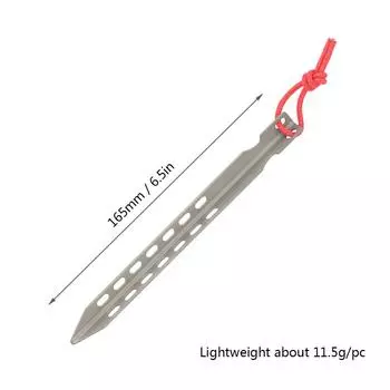 Lixada 6/8/12 Pack 6,5-дюймовые сверхлегкие V-образные колья для палатки из титанового сплава ветрозащитные уличные 12