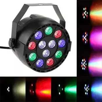 Lixada DMX-512 RGBW LED High Power Stage PAR Light Lighting Strobe Professional 8 Channel Party Disco Show 30W AC 90-240V