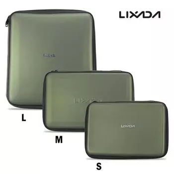 Lixada, коробка для рыболовных снастей, мягкий чехол для хранения сигнализации поклевки, защитный ящик для рыболовных инструментов S