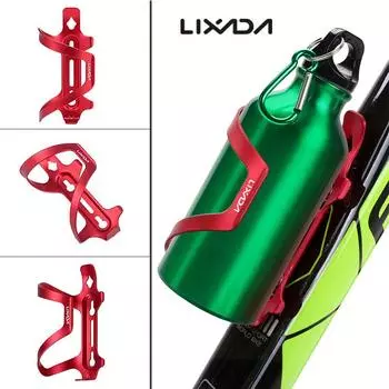 Lixada легкий держатель для велосипедной бутылки из сплава, клетка для бутылки с водой MTB, крепление для бутылки с дорожным велосипедом красный
