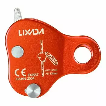Lixada Micro Pulley Simple Ascender Bearing Mobile Side Climbing Block, сертификация Orange CE/UIAA для скалолазания, переноски, транспортировки, скалолазания,