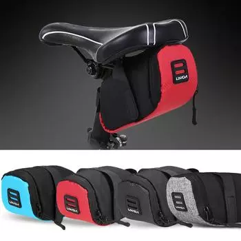 Lixada Мини-сумка на седло для горного велосипеда, дорожное велосипедное сиденье, хвостовая сумка, сумка для велосипедного подседельного штыря серый