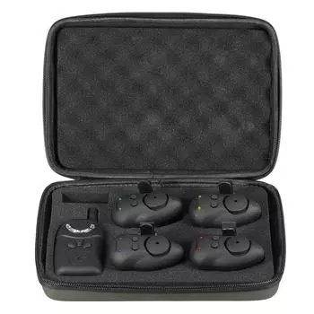 Lixada Набор сигналов тревоги для рыболовной приманки с портативным чехлом Набор сигналов тревоги для рыболовной приманки Светящаяся рыболовная приманка JY-65-3