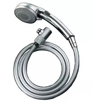 LIXIL INAX Eco Full Switch многофункциональный душевой шланг металлический стиль серебристый 1,6 м BF-SB6WBG(1,6)-AT серебряный