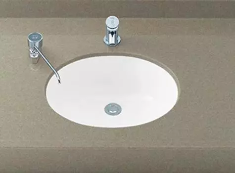 LIXIL INAX Inset Oval Washbasin Pure White YL-2291/BW1