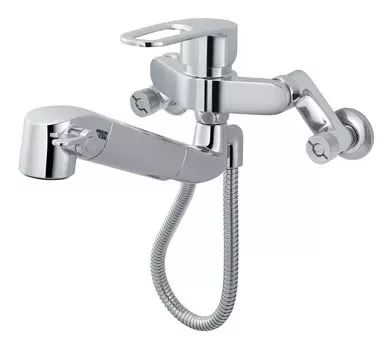 LIXIL INAX кухонный смеситель с одним рычагом и ручным душем Eco Drain Технические характеристики Встроенный настенный очиститель, в комплекте, ручка, серебряный