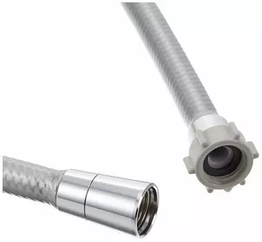 LIXIL INAX Shower Hose Metallic Silver Hose 1.5m A-4215 серебряный