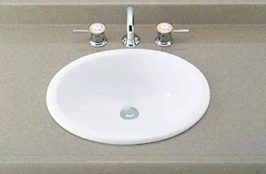 LIXIL INAX Врезная овальная раковина Чисто белый YL-2292/BW1