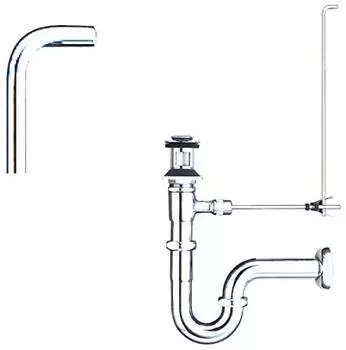 LIXIL INAX Wash Basin Set Fittings Drain Fittings Diameter Wall Drain P Trap Washbasin/Hand Pop-up (Nominal 32mm) LF-270PA