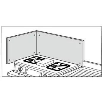LIXIL SUNWAVE Stainless Steel Heat Insulation Plate for Side Walls BN550A
