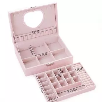 LIYIMENG шкатулка для ювелирных изделий упаковочный контейнер изысканный футляр для косметики органайзер для косметики коробки подарок на выпускной день рождения
