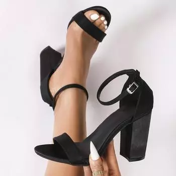 Liyke Летние черные зеленые сандалии-гладиаторы с пряжкой на щиколотке, женские модные с открытым носком, большой размер 46, женская обувь на высоком каблуке, сандалии 35