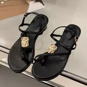 Liyke Летние сандалии-гладиаторы с узкими ремешками и металлической пряжкой, дизайнерские туфли на низком круглом каблуке, пляжные повседневные сандалии 35