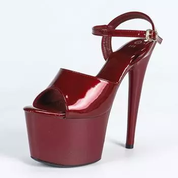Liyke Модель Подиум Женские Сексуальные 17 см Фетиш-Сандалии Платформа Открытый Носок Стриптизерша Танец На Пилоне Экстремальные Каблуки Свадебный Банкет Обувь 35
