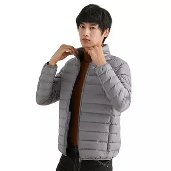 LIYURLTA Ультралегкая куртка-пуховик с водоотталкивающим эффектом, легкая, теплая, с защитой от холода, с чехлом для хранения LIY49, мужская, осень/зима (JP, Алфавит,