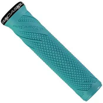 Lizard Skins Bicycle Handlebar Danny MacAskill Single Clamp Pair Grips, Lock-On, 29.0mm Diameter, Teal, (LOMAC420)