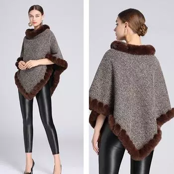 LJX накидка, плюшевая шаль, зимнее очаровательное женское пальто, плюшевый элегантный женский плащ, утолщенный плюшевый шарф, плюшевый шарф для девочек, подарок для вечеринки, универсальный плащ 80-100cm