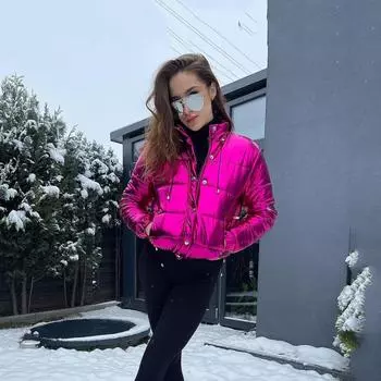 LJX Новая мода плюшевая зимняя шуба женская длинная теплая женская непромокаемая элегантная свободная женская осенне-зимняя куртка пальто парка тяжелая хлопковая подкладка XS