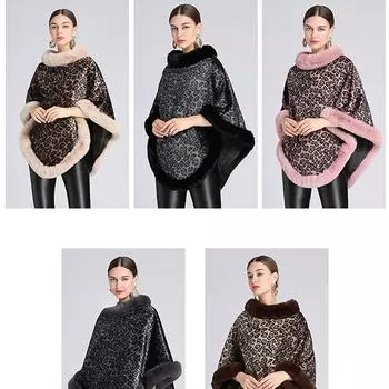 LJX женский французский плащ, плюшевая шаль, зимний теплый плащ, плюшевый элегантный женский плащ, утолщенный плюшевый шарф, плюшевый кашемировый шарф для девочек, подарок 80-100cm серый