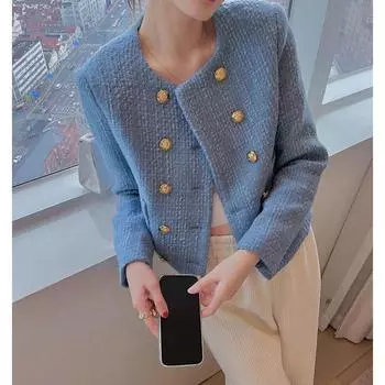 LJX женский вязаный свитер, милый зимний свитер, флисовое кружевное пальто, свободное пальто для девочек, очаровательный вязаный женский топ, роскошное плюшевое пальто S синий