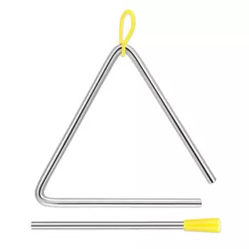 LKCCTK Треугольный ударный инструмент для небольших музыкальных образовательных концертов и музыкальных развлечений музыкальный инструмент 4 дюйма для детей, инструмент, игрушка,