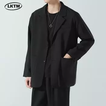 LKTM Мужская повседневная форменная куртка осень/зима - стильный и зрелый XL темно-серого