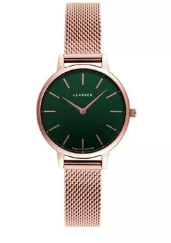 Часы LLARSEN Caroline LL146RFRM Розовое золото [LLARSEN] Женские зелёный