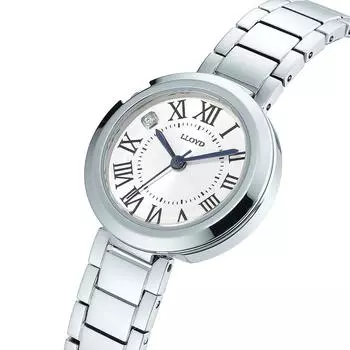 LLOYD Diana Круглые серебряные металлические часы LL2G21704ISS