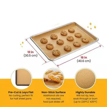 LMETJMA 100 шт. пергаментная бумага для выпечки противни антипригарные предварительно разрезанные пергаментная бумага для выпечки не скручивается горит вощеная бумага JT70