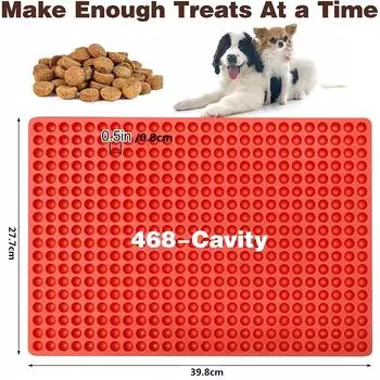 LMETJMA 468 полостей мини круглая силиконовая сфера желейные конфеты формы шоколадные капли формы лакомства для собак форма для выпечки лакомств для домашних животных JT354 красный