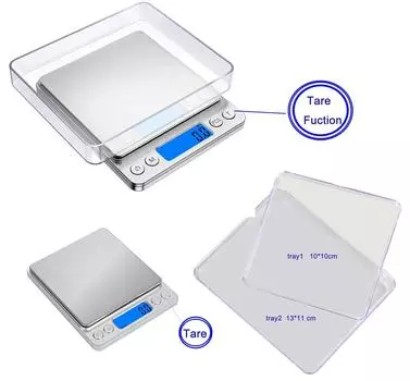 LMETJMA цифровые кухонные весы с 2 лотками, модернизированные большие кухонные весы с ЖК-дисплеем для выпечки и приготовления пищи JT238