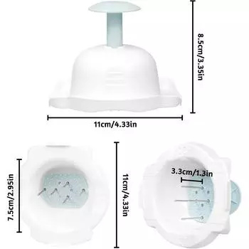 LMETJMA держатель для пищевой безопасности, защита пальцев от порезов для кухонной овощерезки-мандолины, держатель для защиты пальцев JT261 розовый