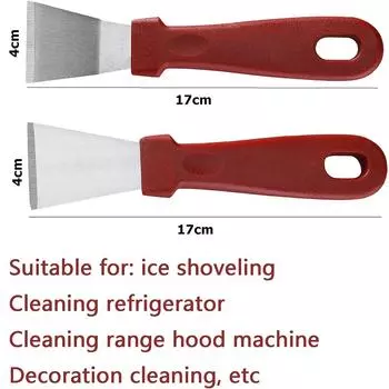 LMETJMA Многоцелевой кухонный шпатель для чистки холодильника, скребок для льда, удаление масляных испарений, вытяжка, лопатка для сбора грязи JT28
