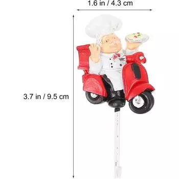 LMETJMA Настенные крючки для шеф-повара, фигурка французского шеф-повара из смолы, настенный крючок для кухни, декоративные самоклеящиеся крючки, настенное крепление, вешалка для крючков JT316 бронзовый