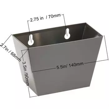 LMETJMA Нержавеющая сталь Улавливатель пивных крышек, настенный сборщик пивных крышек, настольное ведро для газировки с отверстиями для слива JT337