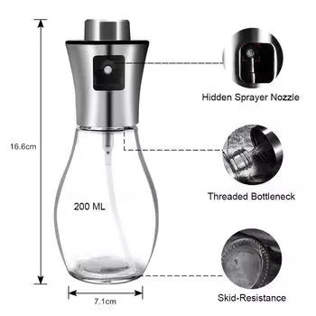 LMETJMA Распылитель масла для приготовления пищи Распылитель оливкового масла Mister с воронкой Бутылка-распылитель оливкового масла для салата, барбекю, выпечки