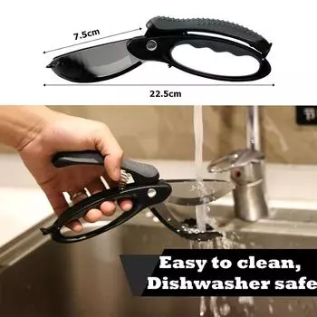 LMETJMA Салатные ножницы Модернизированные Салатные ножницы Измельчитель для салата, тяжелые кухонные салатные ножницы JT306 чёрный