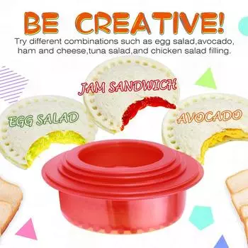 LMETJMA сэндвич-резак и запечатывающее устройство для хлеба без корочки сэндвич-машина для удаления корки для детей ланч-бокс Bento Box KC0445