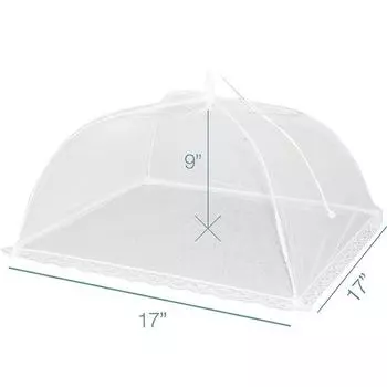 LMETJMA сетчатый пищевой чехол большой и высокий сетчатый пищевой чехол для палатки зонтик многоразовый и складной пищевой чехол для улицы JT197