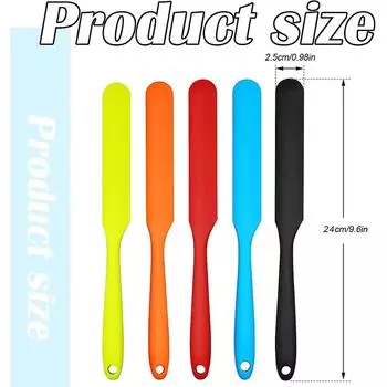 LMETJMA Силиконовые лопатки для банок, термостойкие, для крема для торта, арахисового масла, скребок для смешивания теста, лопатка для хлеба JT176 розовый