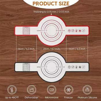 LMETJMA Силиконовый поднос для хлеба для голландской духовки, антипригарный коврик для выпечки хлеба с длинной ручкой, термостойкие подставки для голландской духовки JT300