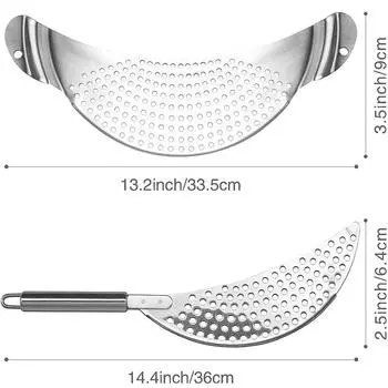 LMETJMA сито для кастрюли из нержавеющей стали с ручкой для кухни сито для пасты дуршлаг вставка для сушки для разных кастрюль JT170