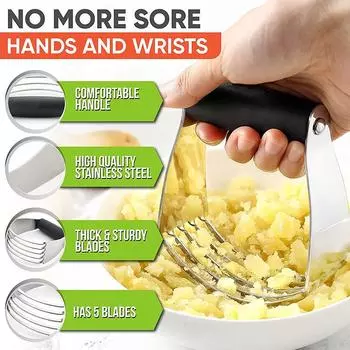 LMETJMA Spring Chef Тестомесильный блендер для теста, нож для теста с прочными лезвиями из нержавеющей стали, многоцелевой блендер для теста, миксер JT208 зелёный