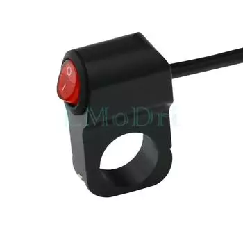 LMoDri 12 В переключатели для мотоциклов светодиодный индикатор алюминиевый сплав 7/8 22 мм переключатель на руле для противотуманных фар красный