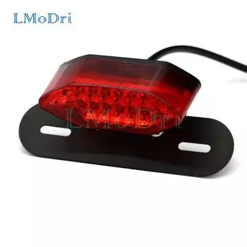 LMoDri мотоцикл портативный интегрированный светодиодный тормозные указатели поворота задние фонари мотоцикл задние указатели поворота аксессуары тормоза Silver-Grey