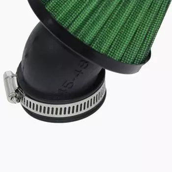 LMoDri мотоциклетный воздушный фильтр 28 мм 38 мм 42 мм 48 мм очиститель зажим на 45 градусов изгиб воздухозаборные фильтры мотоцикл Green 42mm