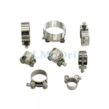 LMoDri, новый универсальный зажим для мотоцикла из нержавеющей стали, зажим банджо для выхлопной системы мотоцикла, без шнуровки, глушитель мотоцикла 17mm-19mm