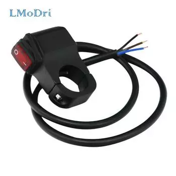 LMoDri переключатели для мотоциклов, водонепроницаемый скутер, квадроцикл, 7/8 дюйма, руль, индикатор поворота, электрический переключатель со светодиодной подсветкой двигателя